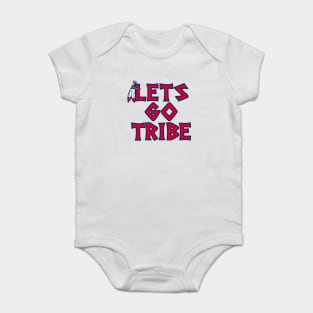 Lets Go Tribe - White Baby Bodysuit